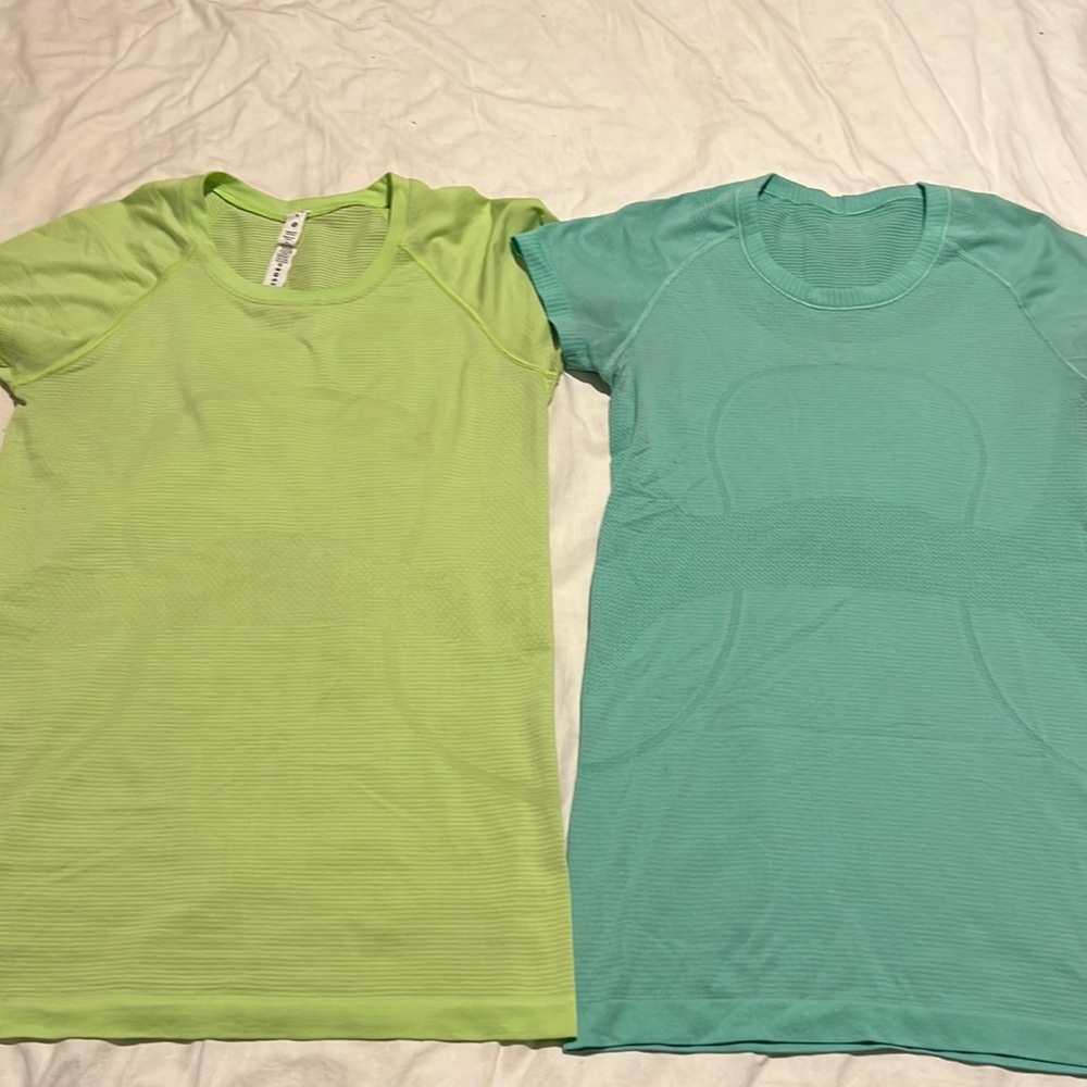 2 lululemon swiftly tech short sleeve shirts